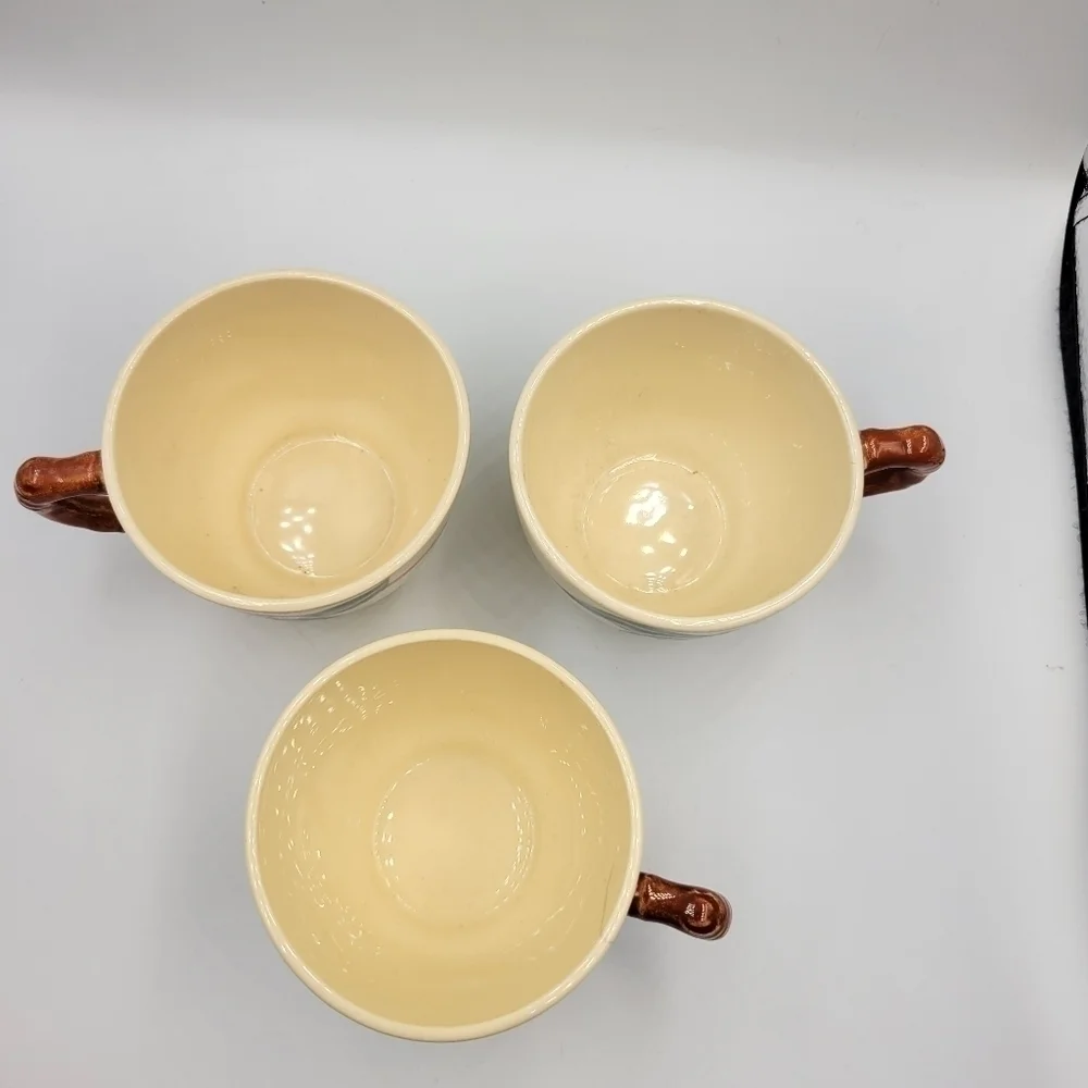 Vintage Franciscan Apple Set of Three Mugs (No Saucers)